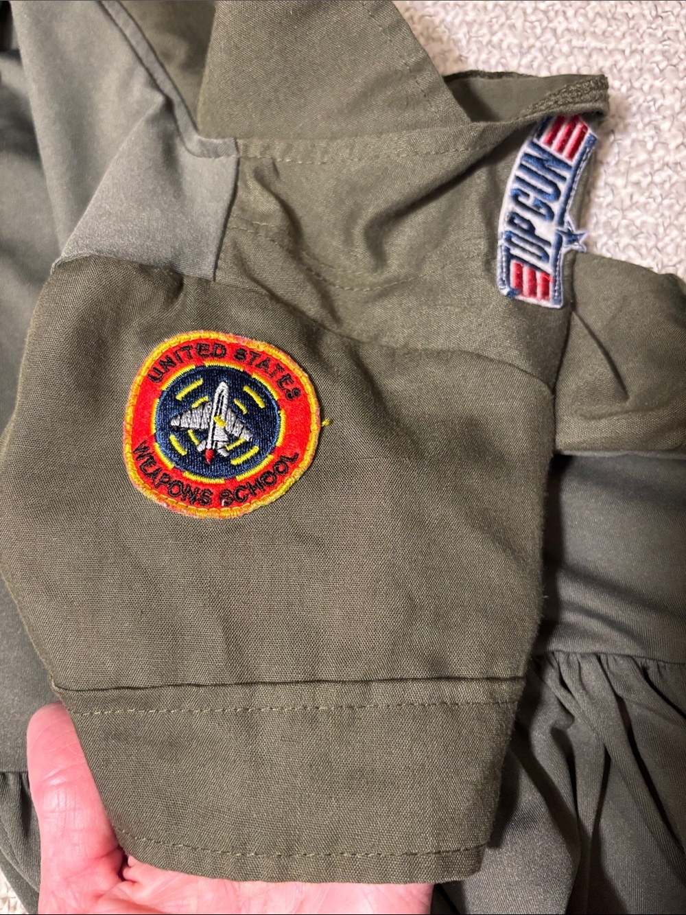 Top Gun Flight Dress Child Costume - Picture 12 of 14
